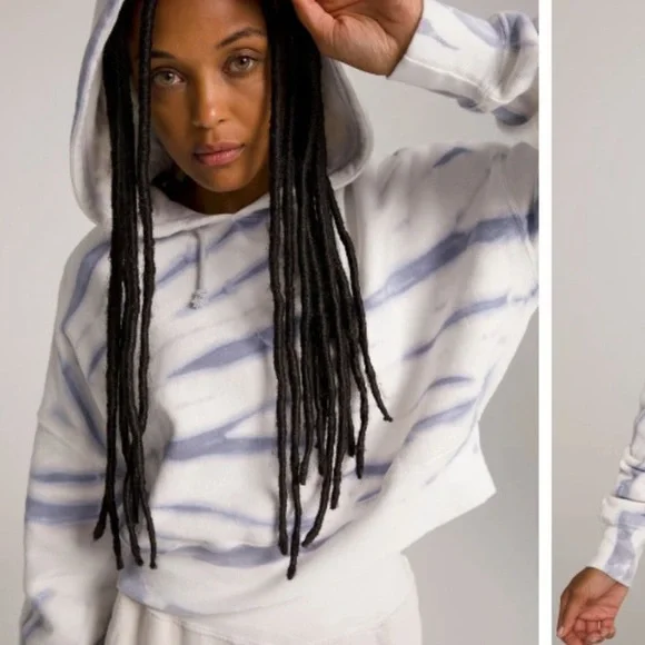 Good American Purple Tie Dye Hoodie - Picture 3 of 13